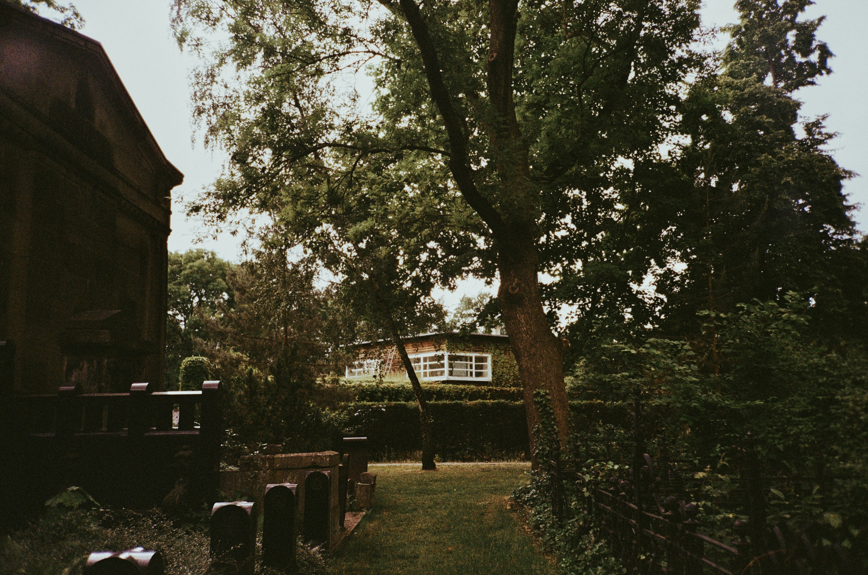 Abstract 3D glass sculpture with electric blue light refraction